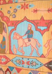 Pashmina Kaani Work Shawl D - 03 - Peach