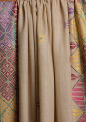 Pashmina Needle Work Shawl D#21 - Skin