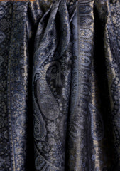 Pashmina Zari Jamawar Shawl D#19 - Grey