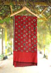 Pashmina Jamawar Shawl D - 59 - Maroon