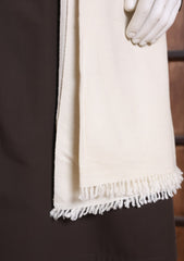 Men Shawls - Wool Shawls - D#01 - Off White