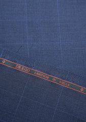 Drago Biella Fine Super 130's Wool Fabric - Blue 2
