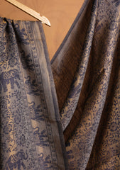 Pashmina Zari Branded Shawl D#01 - D Grey