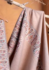 Pashmina Jamawar Shawl D#169 - Skin