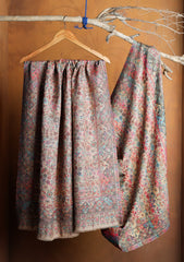 Pashmina Zari Jamawar Shawl D#56 - Skin