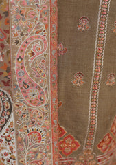 Winter - Riwaj - Pashmina Embroidered Suit - Edit 25 - D#02 - L Brown