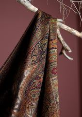 Pashmina Zari Jamawar Shawl D - 12 - N Blue