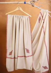 Pashmina Kashmiri Border Shawl D#158 - Skin