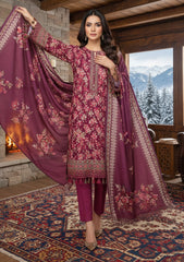 Winter - Riwaj - Printed Marina - 3 Pcs - Wool Shawl 25 - D#32