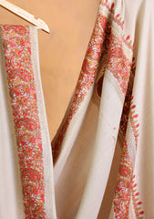 Pashmina Embroidered Border Shawl D#262 - Skin