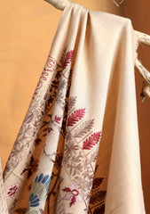 Pashmina Ari Work Jaaldar Shawl D#48 - Skin