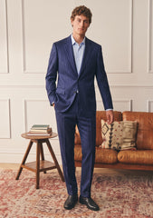 Ermenegildo Zegna Wool & Silk Fabric - N Blue