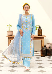 Lawn Collection - Eshaal Mishkaat - Zaib un Nisa - D#4B - Ember