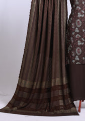 Winter - Riwaj - Embroidered Peach Leather Suit - D#01 - Chocolate