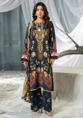 Winter - Meerak - Embroidered Linen 25 - Navy Charm