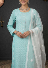 Formals - Riwaj - Fancy 26 - Thread Work - 2 Pcs - D#01 - Ferozi