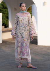 Lawn - Alif - AJR Printkari 25 - PK#08 - Rose