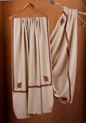 Pashmina Embroidered Border Shawl D#01 - Skin 2