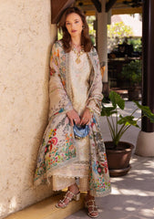Lawn - Faiza Saqlain - Zinnia Luxury 25 - Delilah