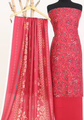 Winter - Rubaaiyat - D Prints - Marina 26 - Wool Shawl - RPM#15 - Pink