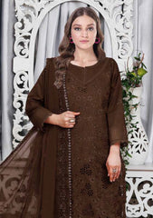 Lawn - Meemsey - Eid Luxury - Vol 01 - Afsana - Dark Brown