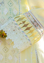 Lawn Collection - Meem - Eid - Luxury 24 - MD#08 - YELLOW