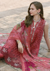Lawn Collection - Saadia Asad - Eid Handwork - Laserkari - D#8