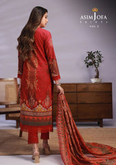Lawn Collection - Asim Jofa - Basic - Print - 3 Pcs - AJBP#32