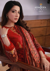 Lawn Collection - Asim Jofa - Basic - Print - 3 Pcs - AJBP#32