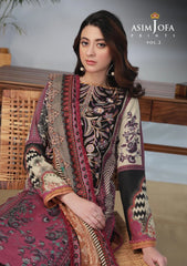Lawn Collection - Asim Jofa - Basic - Print - 3 Pcs - AJBP#38