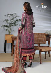 Lawn Collection - Asim Jofa - Basic - Print - 3 Pcs - AJBP#38