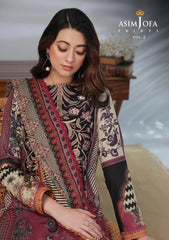 Lawn Collection - Asim Jofa - Basic - Print - 3 Pcs - AJBP#38