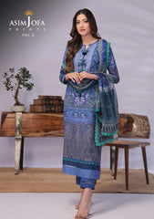 Lawn Collection - Asim Jofa - Basic - Print - 2 Pcs - AJBP#49
