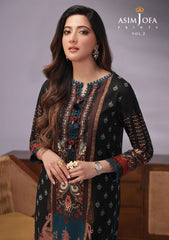 Lawn Collection - Asim Jofa - Basic - Print - 2 Pcs - AJBP#51