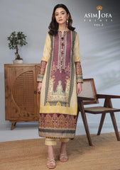 Lawn Collection - Asim Jofa - Basic - Print - 2 Pcs - AJBP#55