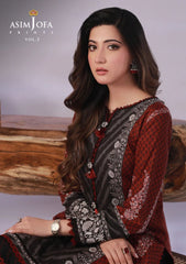 Lawn Collection - Asim Jofa - Basic - Print - 1 Pc - AJBP#58