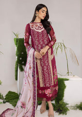 Lawn Collection - Asifa & Nabeel - Aleyna - V02 - CRANBERRY (ALV-09)