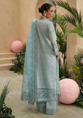 Lawn Collection - Afrozeh - The Painted Garden - Serene Sapphire