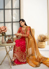 Formal Collection - Rubaaiyat - Handwork Wedding 23 - Crimson - D#01
