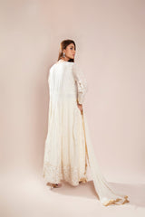 Pret Collection - Manahils - Safiyya - KURTI 099 - Off White