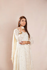 Pret Collection - Manahils - Safiyya - KURTI 099 - Off White