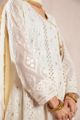 Pret Collection - Manahils - Safiyya - KURTI 099 - Off White