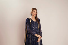 Pret Collection - Manahils - Safiyya - KURTI 099 - N Blue