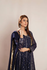 Pret Collection - Manahils - Safiyya - KURTI 099 - N Blue