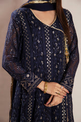 Pret Collection - Manahils - Safiyya - KURTI 099 - N Blue