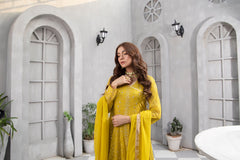 Pret Collection - Manahils - Safiyya - KURTI 099 - Mehendi