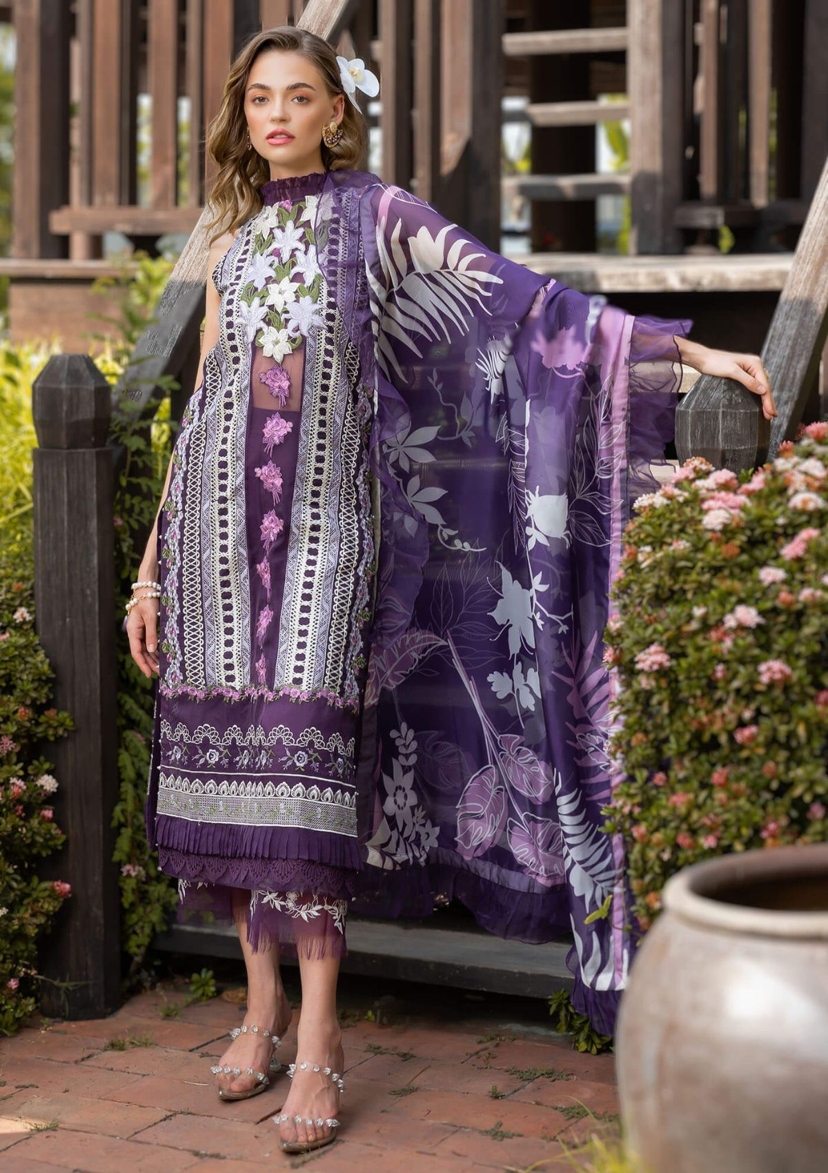 Lawn Collection - Asifa & Nabeel - Rosemary Luxury - RL24#12 - DAZZLE