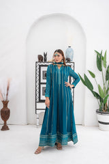 Pret Collection - Manahils - Saffiya - KURTI 106-TEAL