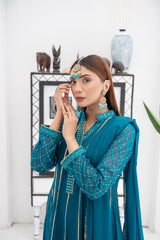 Pret Collection - Manahils - Saffiya - KURTI 106-TEAL