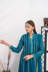 Pret Collection - Manahils - Saffiya - KURTI 106-TEAL